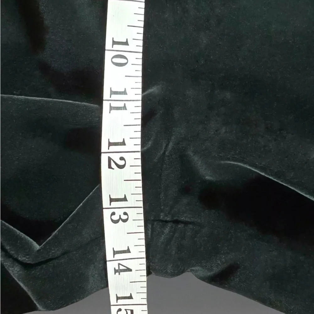 Vintage COS Pants Womens 29x30 Black Velvet 100% Cotton High Rise Straight Leg